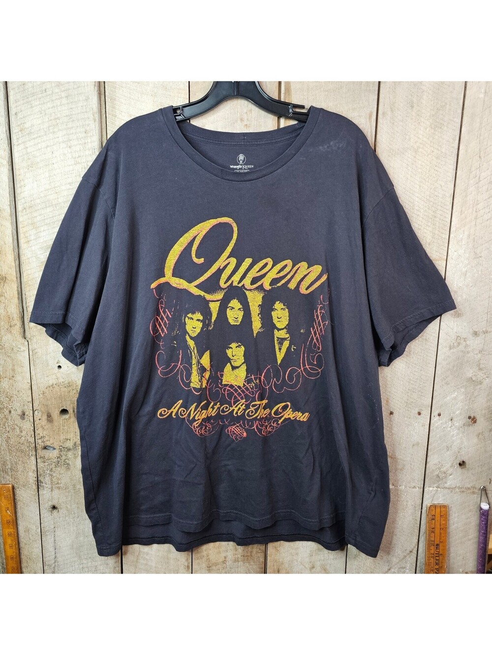 Queen A Night At The Opera Band T-Shirt 3XL Black Wrangler Rock Pop Music